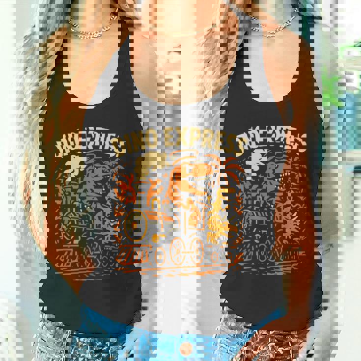 恐竜 エクスプレス 漫画 電車 恐竜 男の子 タンクトップ