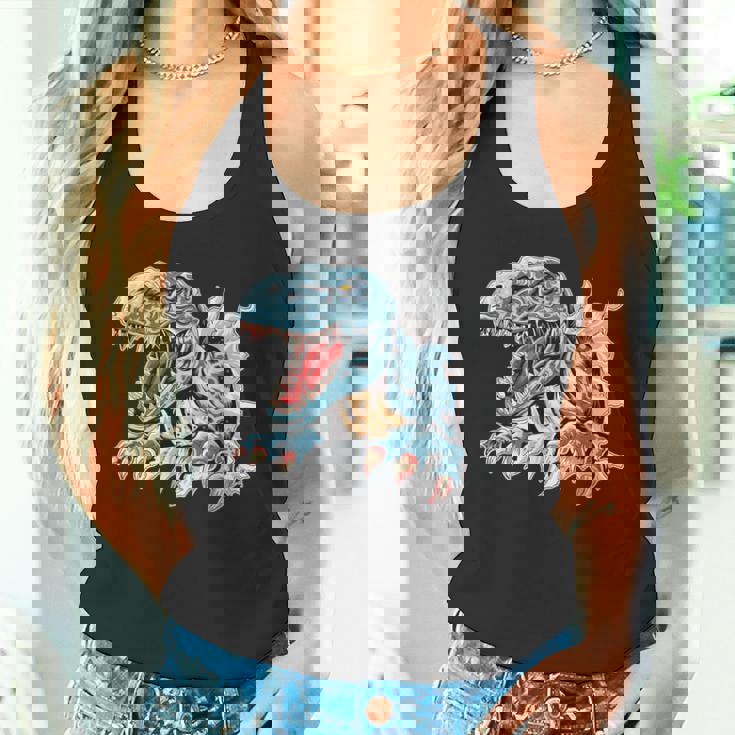 恐竜 おもしろ デフォルメ イラスト タンクトップ