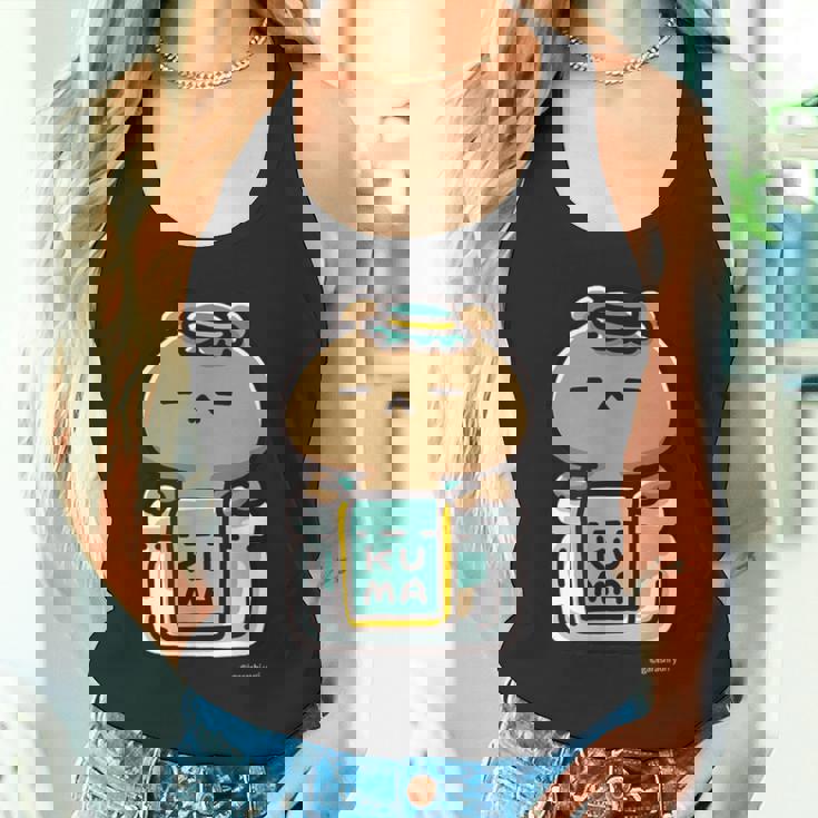 愛しすぎて大好きすぎる。ペアデザインくまジャム ダークカラー タンクトップ