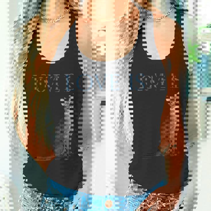 愛はアビシニアンキャット タンクトップ