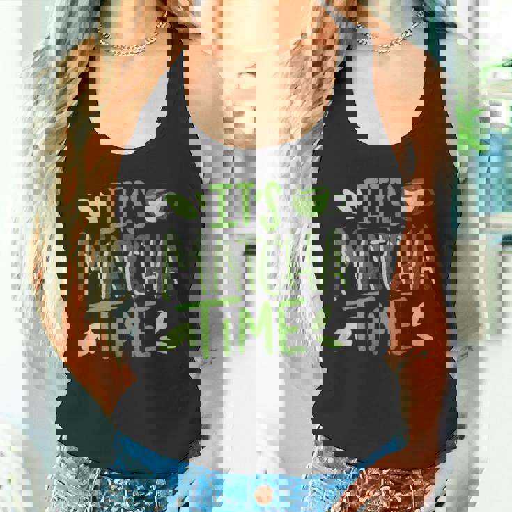 抹茶タイム おいしい日本の抹茶 タンクトップ