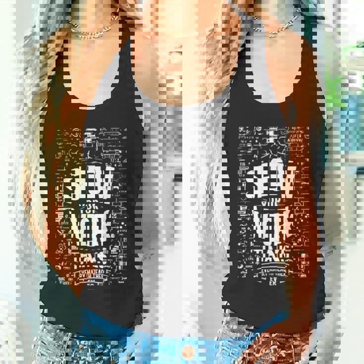 数学の先生に感謝の気持ちを伝えましょう。 長袖tシャツ タンクトップ