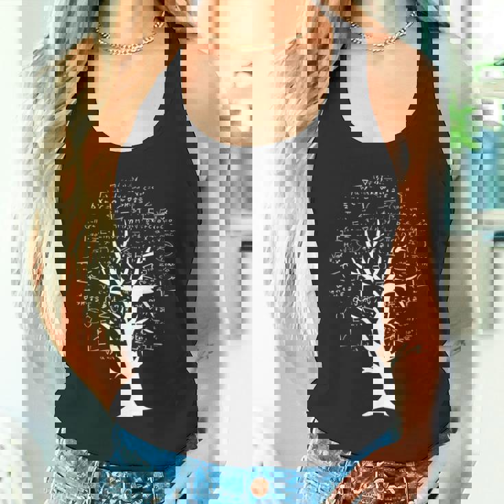 数学知識ツリー – 数式と方程式 長袖tシャツ タンクトップ