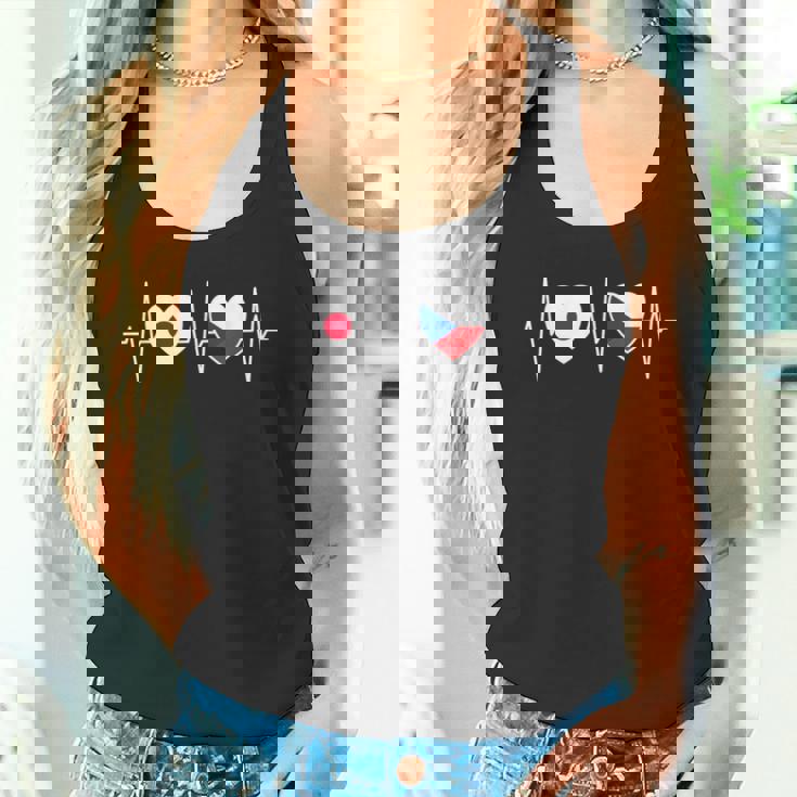 日本とチェコ チェコ共和国の国旗 タンクトップ