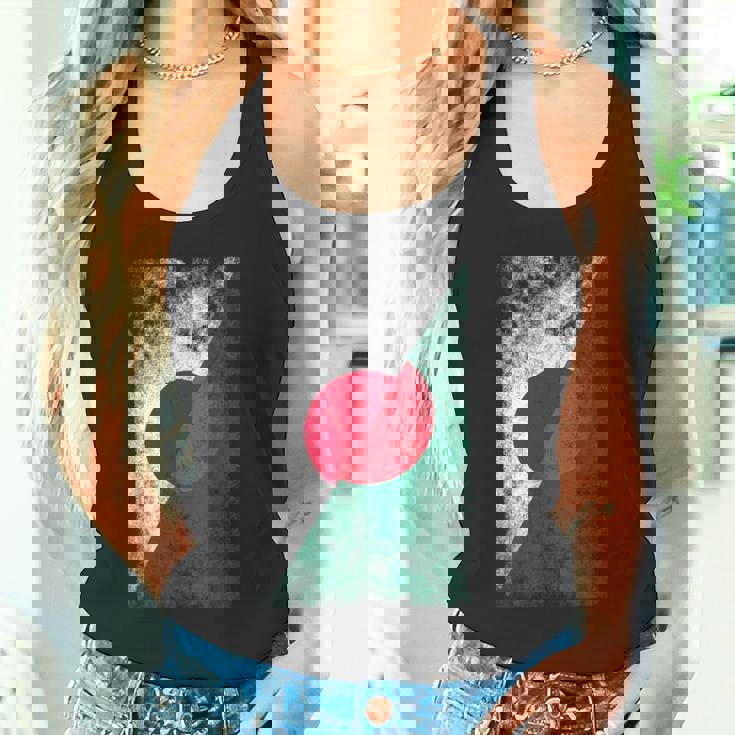 日本とバングラデシュの旗 日本のバングラデシュ タンクトップ