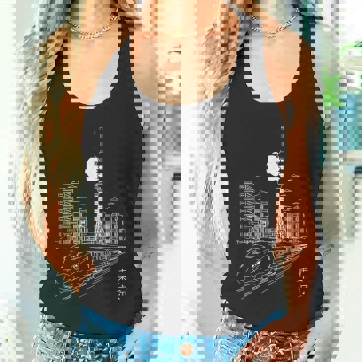 東京スカイラインジャパン ランドマーク スカイツリー 東京タワー 新幹線 タンクトップ