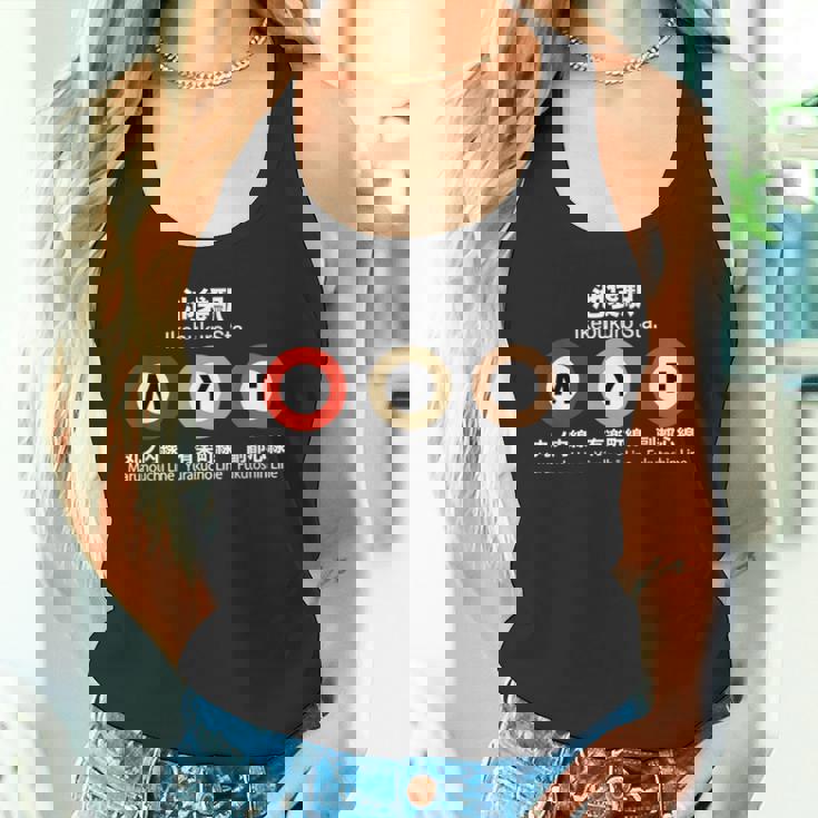 東京地下鉄線 漢字 池袋 丸の内 有楽町 タンクトップ