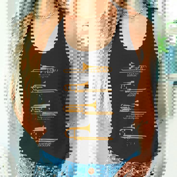 様々なトロンボーンタイプ トロンボーンギフト タンクトップ