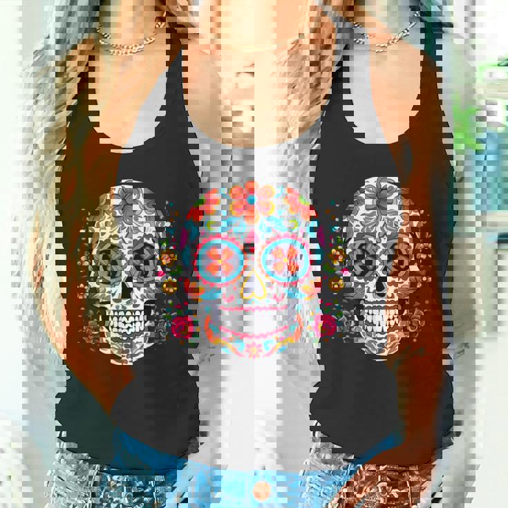 死者の日 シュガースカル メキシコデー カラベラデー タンクトップ