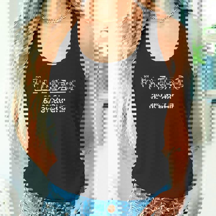 猫 80 猫の毛 猫の毛 猫のママ ニャー 猫 タンクトップ