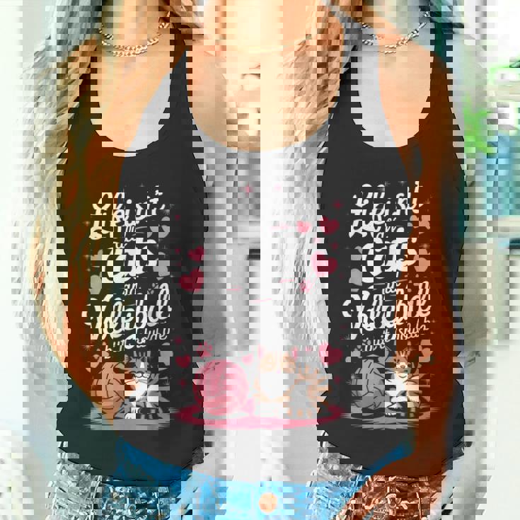 猫とバレーボール 面白いバレーボール タンクトップ