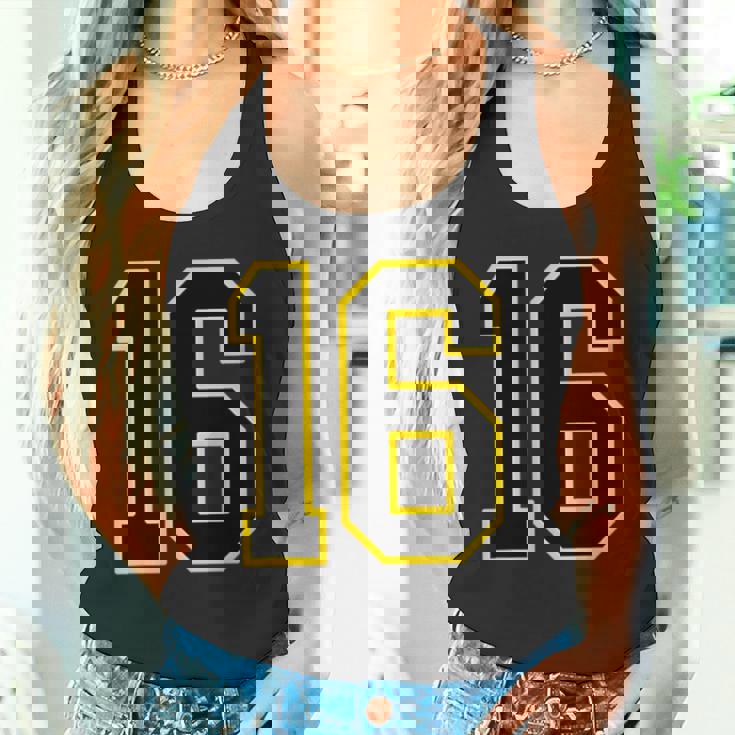 番号 16インチ ブラック タンクトップ