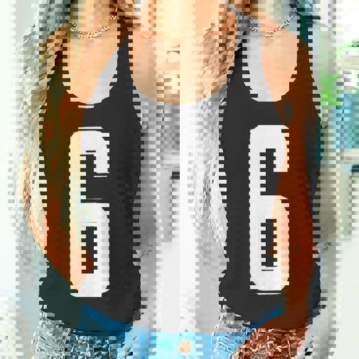 番号 6インチ ホワイト タンクトップ