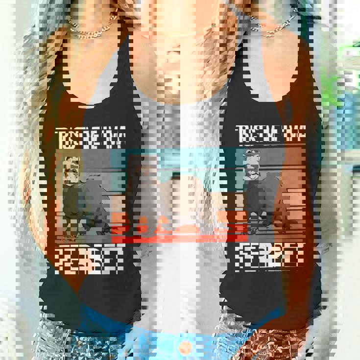 私はフェレット ハロウィン ペットオーナー フェレット タンクトップ