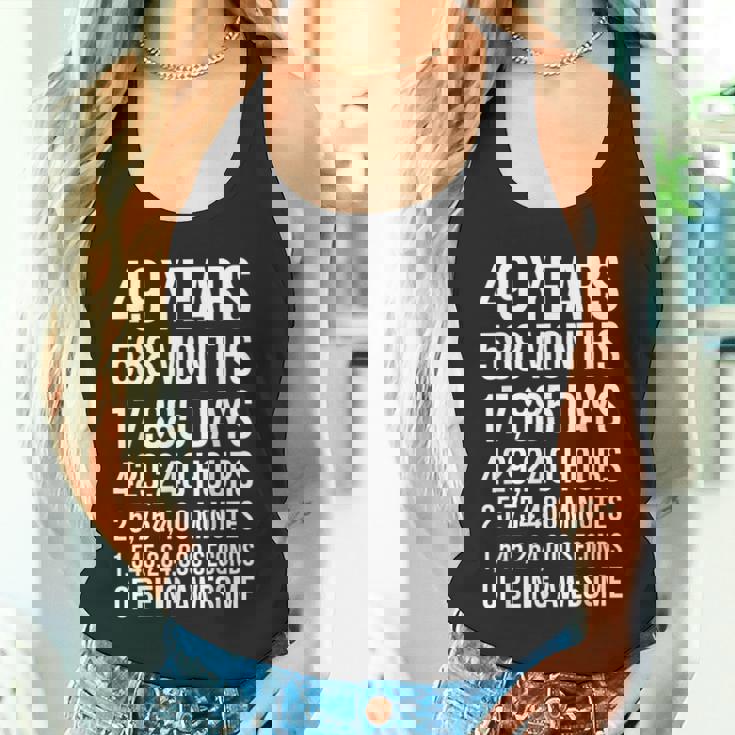 素晴らしい49歳の誕生日ギフト 面白い49歳の誕生日 タンクトップ