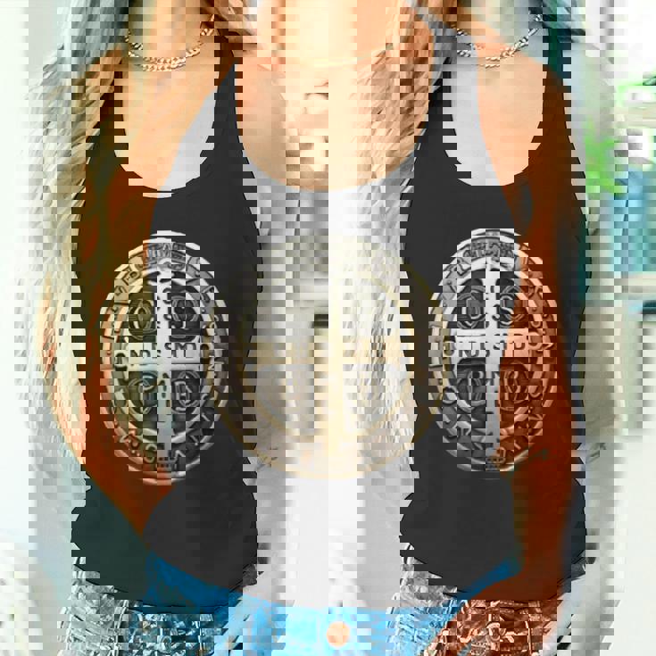 聖ベネディクトメダル 聖ベネディクトクロス カトリック クリスチャン タンクトップ