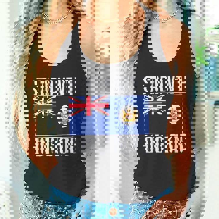 英国の香港国旗 1959-1997年 香港の自由 タンクトップ