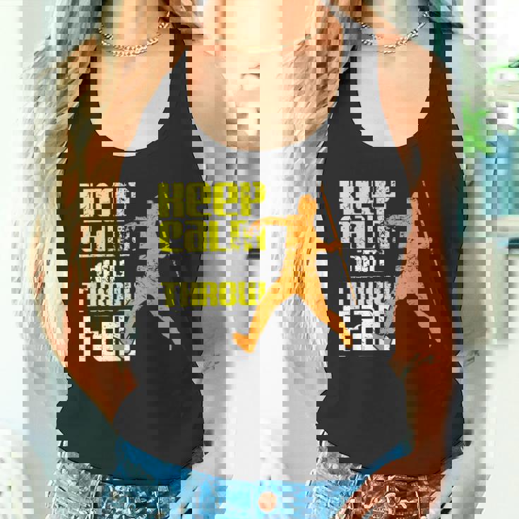 落ち着いて遠くに投げろ タンクトップ