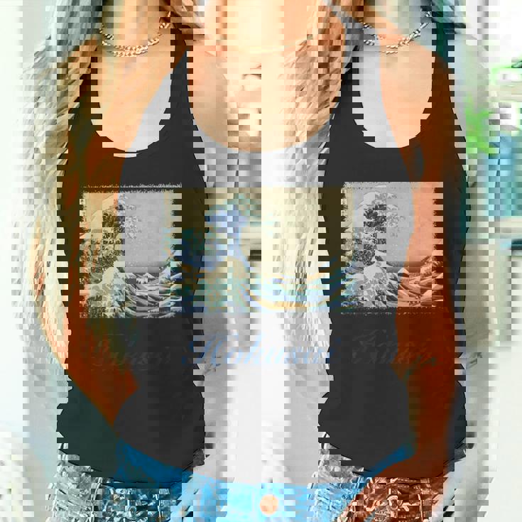 葛飾北斎作 神奈川沖 ビッグウェーブ タンクトップ