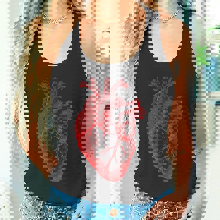 解剖学的心臓解剖科学生物学臓器研究 タンクトップ