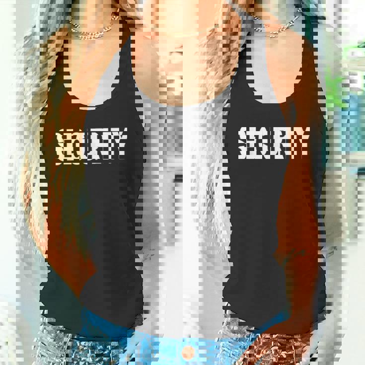 バックプリント 警備員 イベントオフィサー コスチューム 防犯 タンクトップ