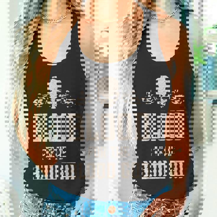 邪悪な頭蓋骨の血 血神 地獄の魔王 タンクトップ