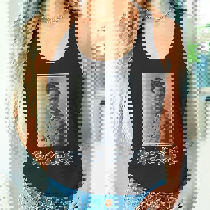 野口英世（日本の偉人）歴史上の人物 写真 肖像【変なデザイン屋さん】面白い 長袖tシャツ タンクトップ