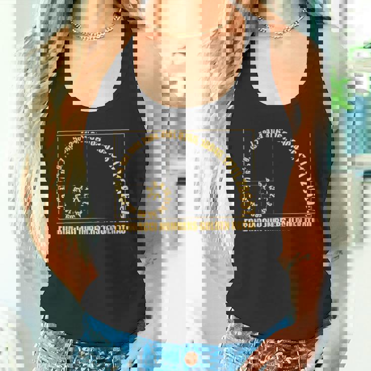 金比 フィボナッチスパイラル タイポグラフィック タンクトップ