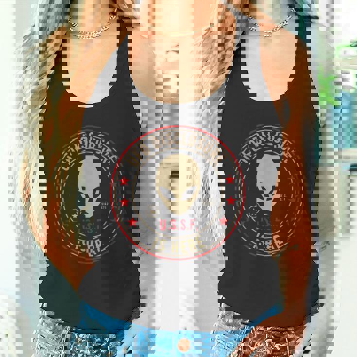 開示はこちらエイリアン侵略uapエイリアンufo タンクトップ