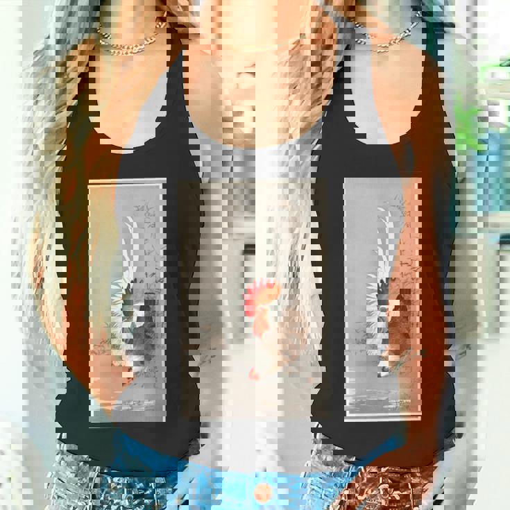 雄鶏と鶏 1900 大原興村 和農場生活 長袖tシャツ タンクトップ