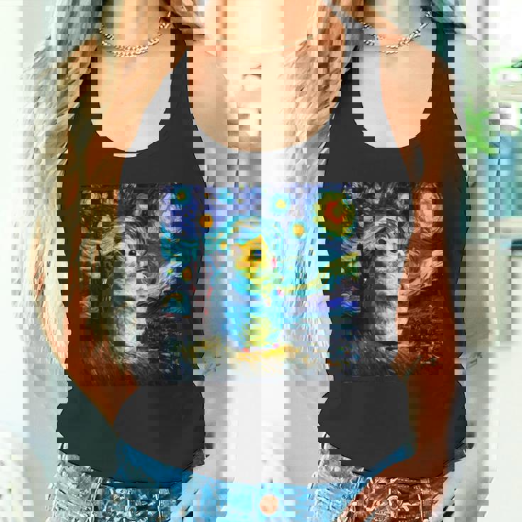 面白いtシャツ ハムスター かわいい ゴッホ 星月夜 動物 メンズ グッズ 面白い 服 ネタ 子供 キッズ タンクトップ