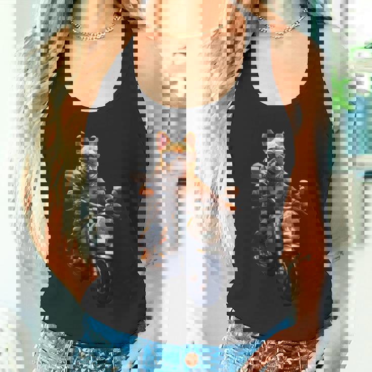 面白いtシャツ フレンチブルドッグ バイク イヌ メンズ 犬好き グッズ おもしろ 面白い 服 ネタ 長袖tシャツ タンクトップ