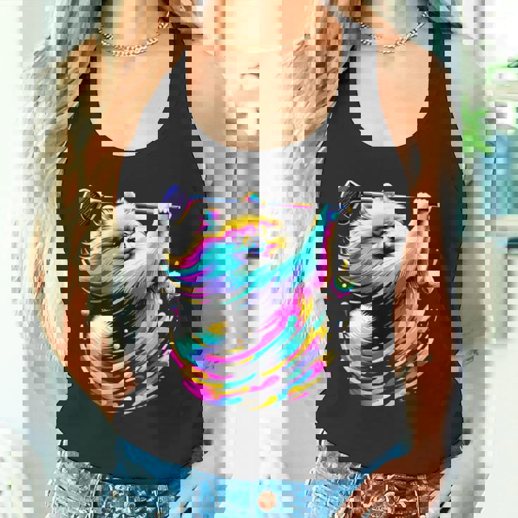 面白いtシャツ ポメラニアン ゴルフ イヌ メンズ 犬好き グッズ かわいい おもしろ 面白い 服 ネタ タンクトップ