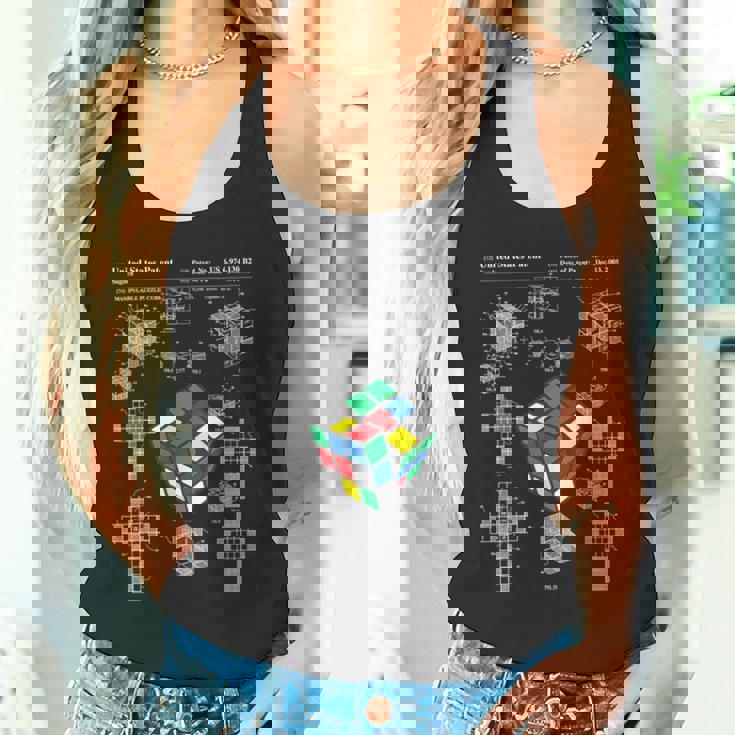 面白いオタク 特許パズルキューブ 数学教師 スピードキューバー オタク タンクトップ