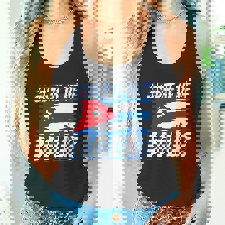 面白いキューバのハバナキューバの旗、アセレ・ケ・ボラ 長袖tシャツ タンクトップ