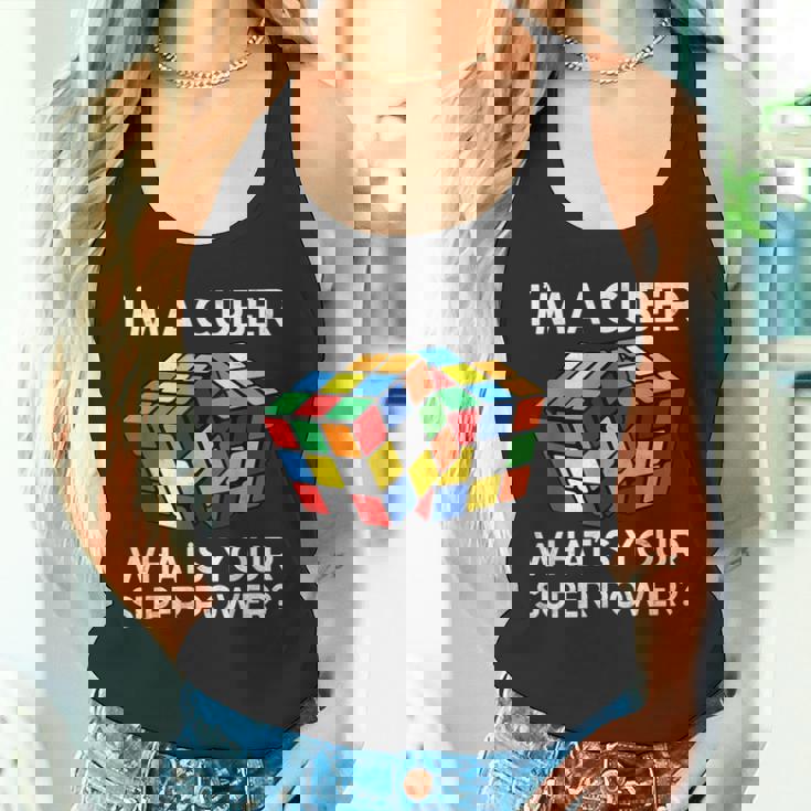 面白い数学愛好家ルービックキューブ愛好家数学教師 タンクトップ