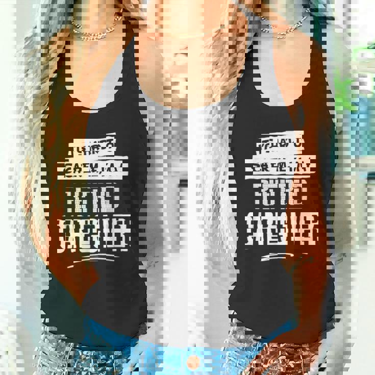 面白い退職介護用シャツ 男女兼用 タンクトップ