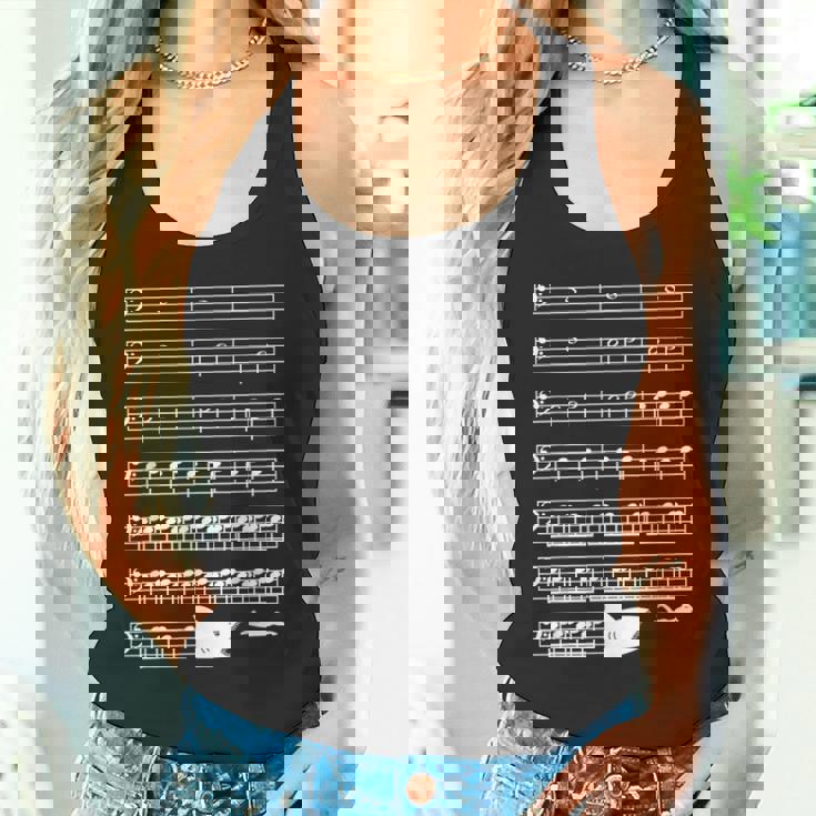 音楽好き サメ 鮫 バス記号 メロディー フレーズ ミュージシャン 音楽ファン 映画ファン おもしろ デザイン タンクトップ