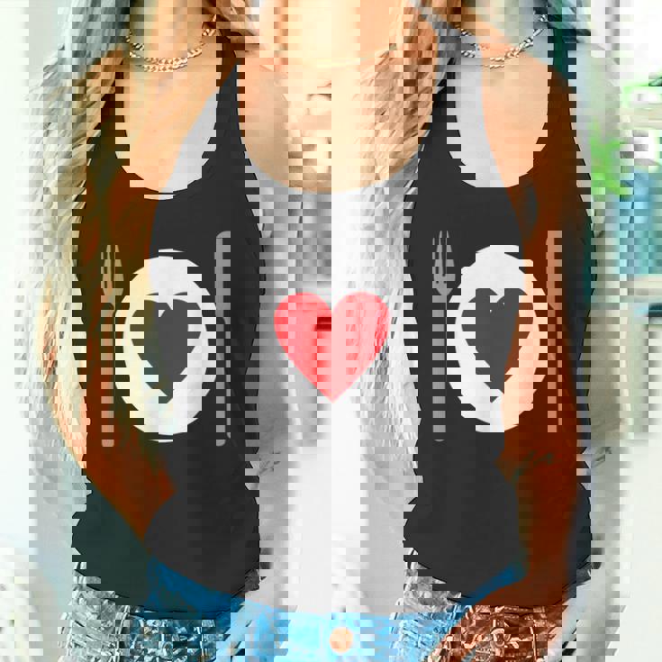 食べることが大好き タンクトップ