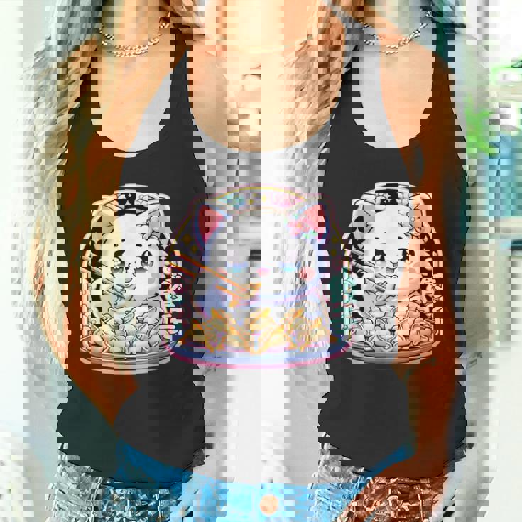 餃子、餃子を食べるカワイイ猫、餃子 タンクトップ