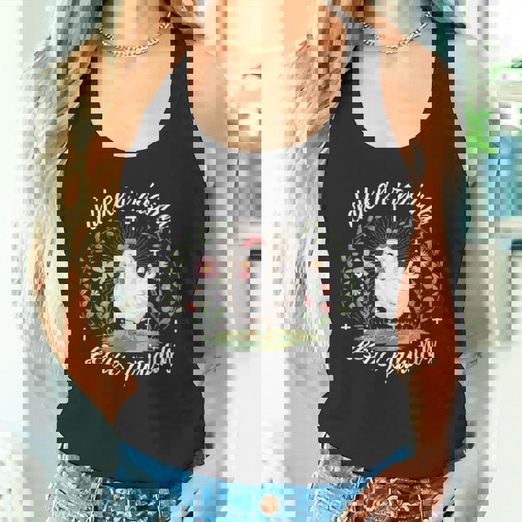 鶏を育てる イエス 賛美 おかしな農家 キリスト教の信仰 タンクトップ