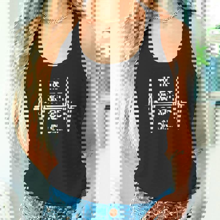 鼓動は続く 心電図のようなリズムとモチベーション タンクトップ