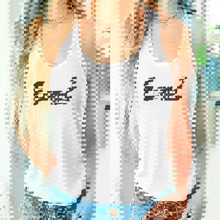 E Mc2 面白い 物理学 サイエンス シャツ エネルギー 質量光 速度 タンクトップ