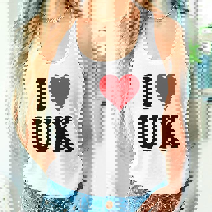I Heart Uk Initials I Love UK First And Last Name U K 長袖tシャツ タンクトップ