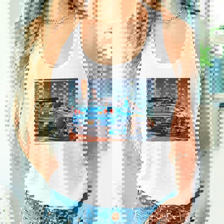 Jdmナイトドリフトレースカー東京スカイラインデザイン。 タンクトップ