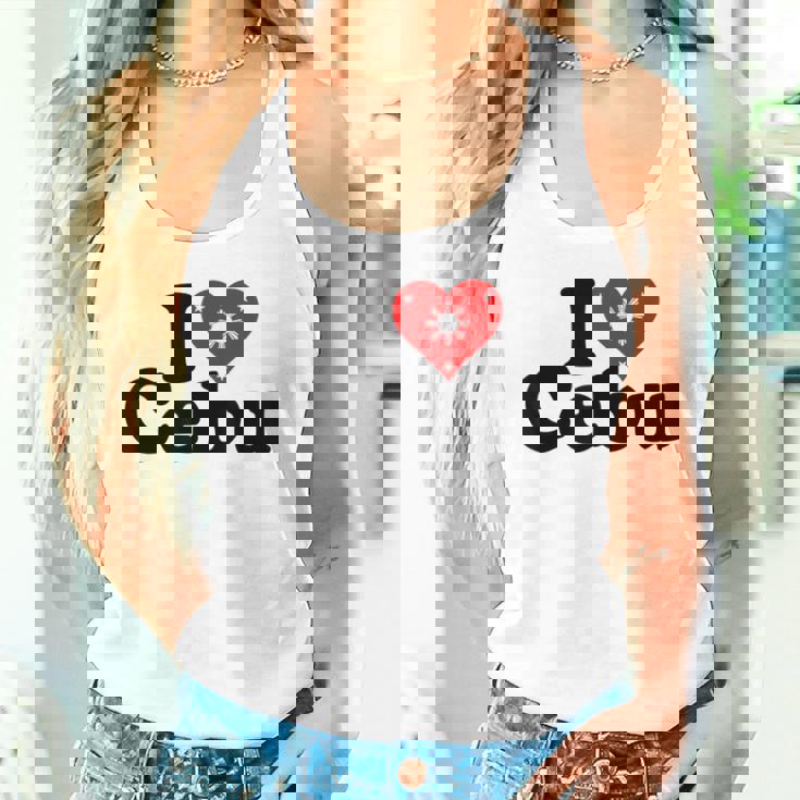 I Love Heart Cebu フィリピン諸島 タンクトップ