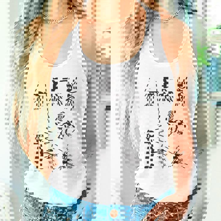 Nazca Lines 古代ufoエイリアン地球外生命アートtシャツ タンクトップ