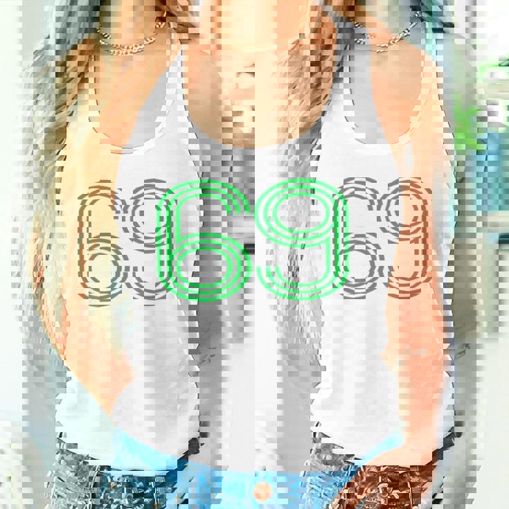 Number 69 シャツ レトロ ユニフォーム ヨーロッパスタイル バックプリント ジャージ タンクトップ