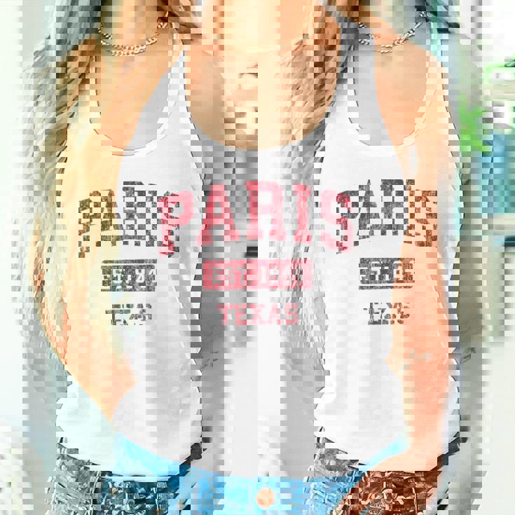 Paris Texas Tx ビンテージスポーツデザイン レッドデザイン タンクトップ