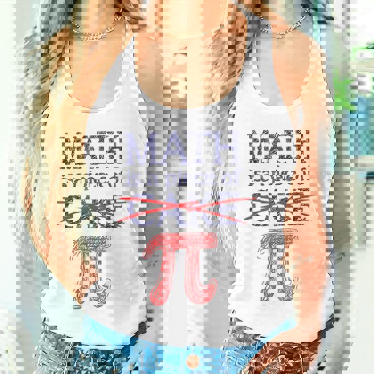 Pi Day Math Is A Piece Of Cake ファニーtシャツ 314用 タンクトップ